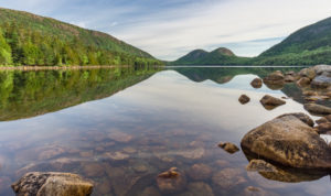 Acadia National Park Bubbles in Jordan Pond